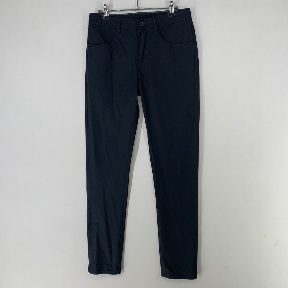 Vuori Meta Pants Mens 28 Black 5 Pocket Classic Stretch Tapered Leg Work 31